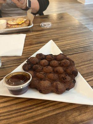 Dark Moon bubble waffle