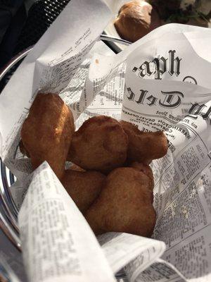 Bacon Mac N' Cheese Bites appetizer with a side of ranch ($9.99)