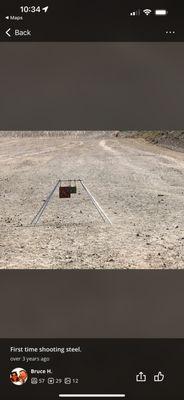 Example of target setup