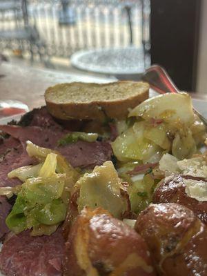 That potatoes and cabbage, you're gonna finish it first