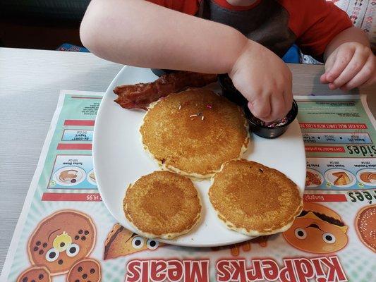 Kid's Bear Pancakes at Perkins Sidney
