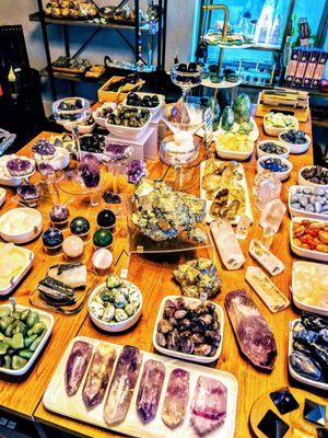 Beautiful healing crystals and stones