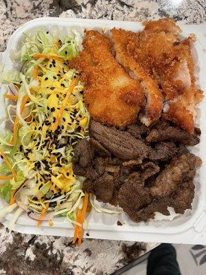 Pick Two: Hawaiian BBQ Beef & Chicken Katsu - so good!