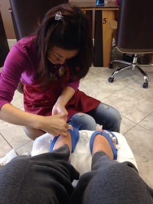 Much needed pedicure!