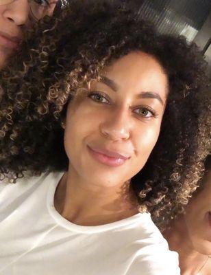 The day after my facial - no makeup (just brow pencil)