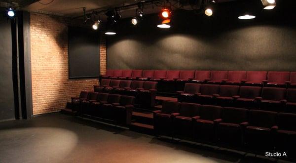 Main stage - Studio A, new lighting, w. LED's & S4's, screening room, dressing room with connecting bathroom, props/set pieces.