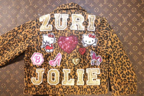 Custom Jacket made at Zuri Jolie Boutique!
 Age size chart 2-10 years.