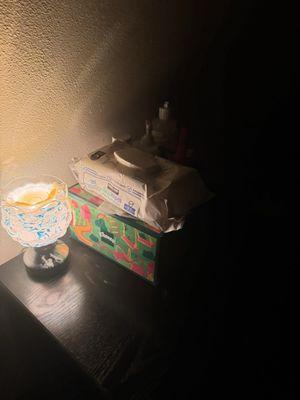 Should have run out when I saw the tissue and baby wipes by my massage table LOL