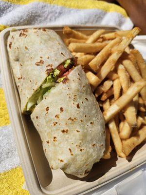 Buffalo chicken wrap