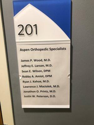 List of doctors