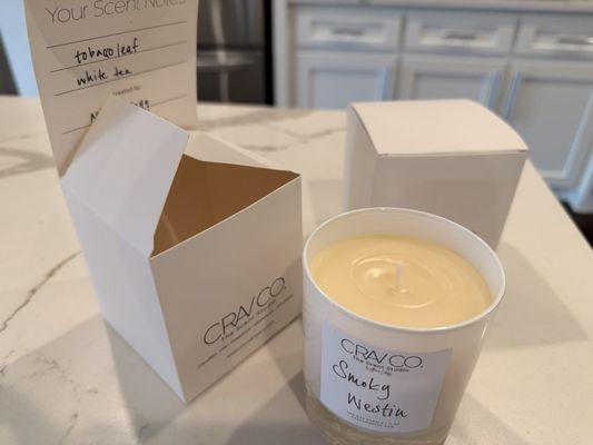 Unboxing our custom fragrance blends at home