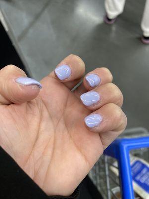 Horrible powder manicure