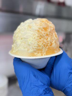 Tropical Discovery : Mango + Lychee + Lilikoi (passion fruit) + snow cap