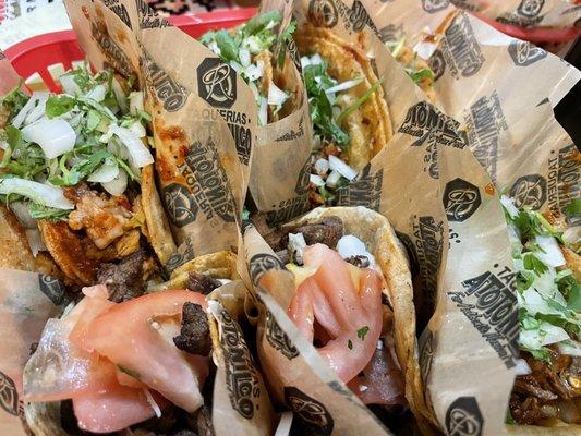 Steak, al pastor, and goat!