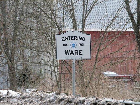 Entering Ware from Hardwick.