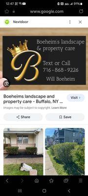 Boeheim’s Landscape & Property Care