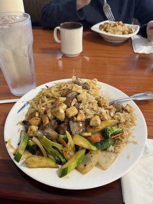 Number 1 special -- chicken and steak