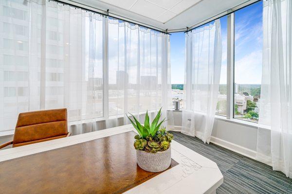 Modern, comfortable office.