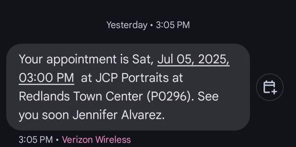 They were a no show even after sending me notifications