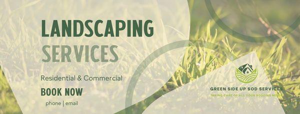 Enhance the appearance of your yard and garden with the sod installation and repair services of Green Side Up Sod Services in Ocala, FL