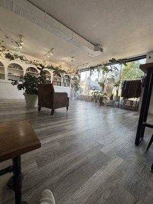 Waiting area and view of Colfax