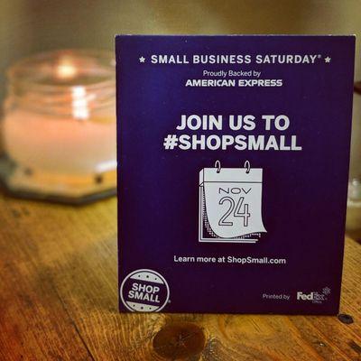 Proud to be a part of Shop Small Saturday