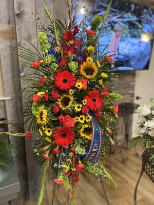 Standing Spray
Beloved Son & Brother