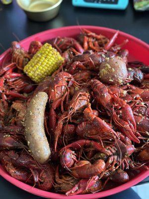 5lb wicked spicy, with sausage