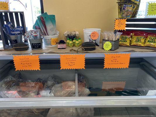 Price of fresh snow crabs