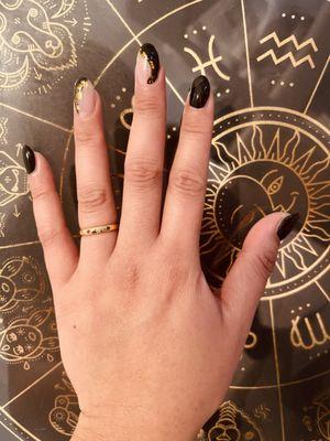 Gel-X manicure w/almond shape nails