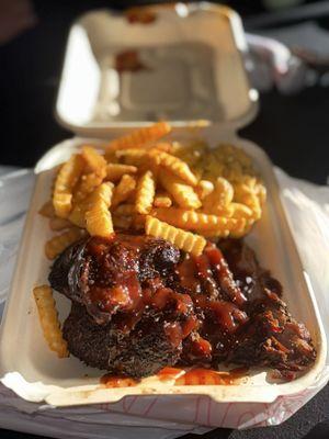 Chicken & brisket plate