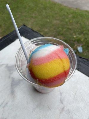Rainbow Italian ice