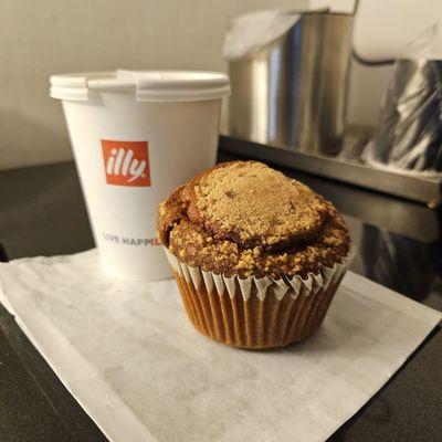 Hot Coffee with a Pumpkin Muffin!