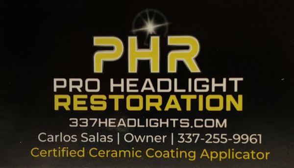 Professional Headlight Restoration