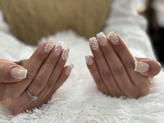 Red persimmon nails. Beaumont