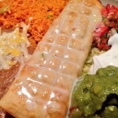 Chicken chimichanga.