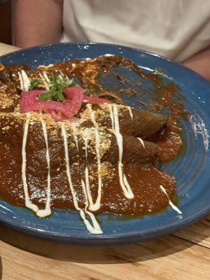 Ummmm some kind of enchilada. And it was fantastic.