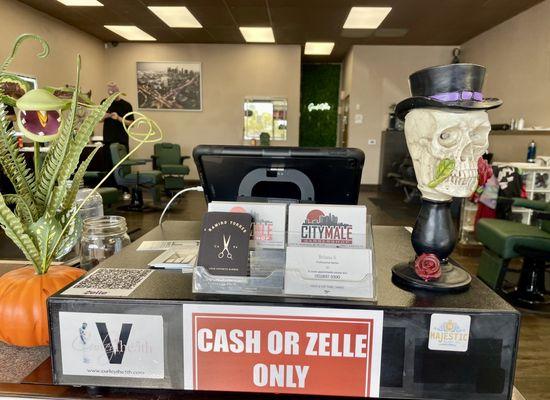 The front check in area