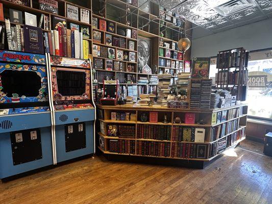 Front register of bookstore--like something straight out of a movie