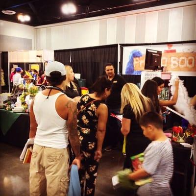 Our booth at this years Quinceañera show