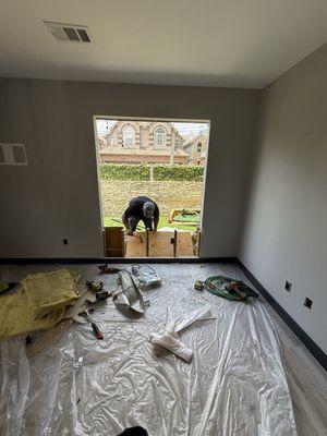 "Clearing the Way - Demo & Cleanup for Window-to-Sliding Door Conversion"