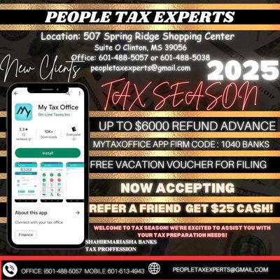 Why Choose Me?
Accurate and timely filing
Maximized refunds
Download App: My Tax Office
FIRM CODE: 1040 BANK