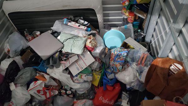 My stolen property in another unit. But the janitor cleared it out before I came back with the police