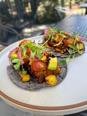 Pork belly tacos