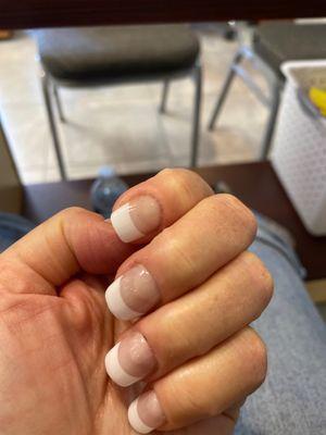 Permanent French manicure