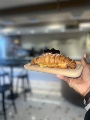 Blueberry almond croissant