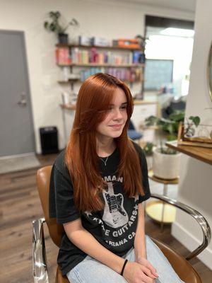 Love doing these copper/reds!