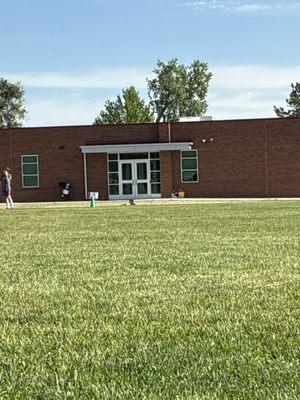 Back of the tiny school