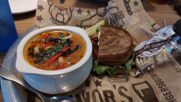 Tortilla soup & 1/2 BLT sandwich sooo good!