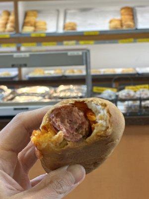 Polish sausage, cheese & jalapeños